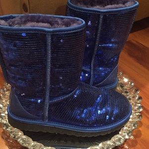 Authentic  Sparkle blue Uggs